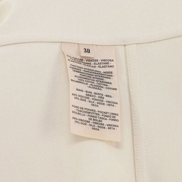 Hermes Women's Two Pocket Zip Up Raglan Jacket Viscose Blend Neutral - Picture 7 of 8